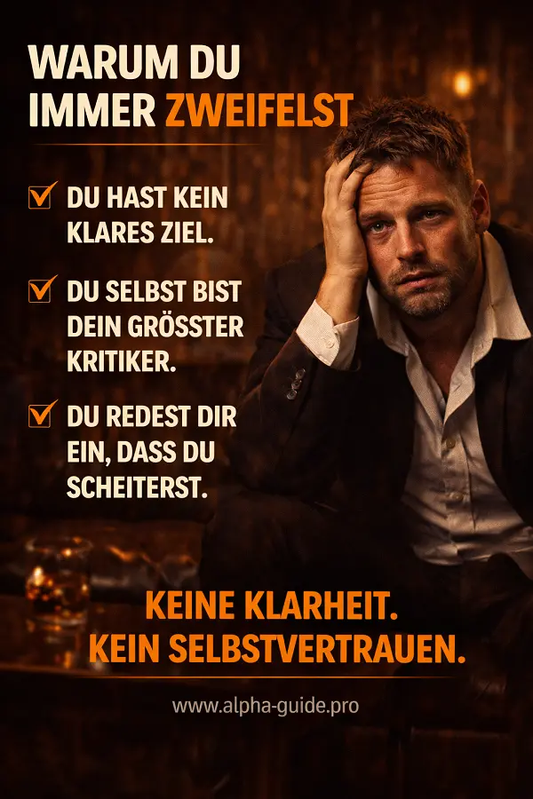 warum du als mann zweifelst und wie du es änderst