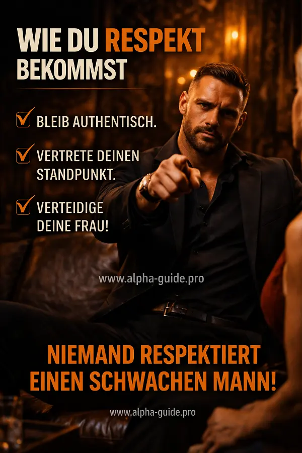 wie du als mann respekt bekommst - alpha strategien
